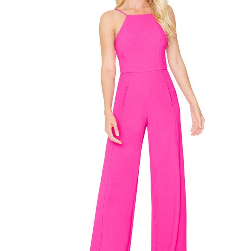 Black Halo Vibrant Pink Joaquin Jumpsuit 12